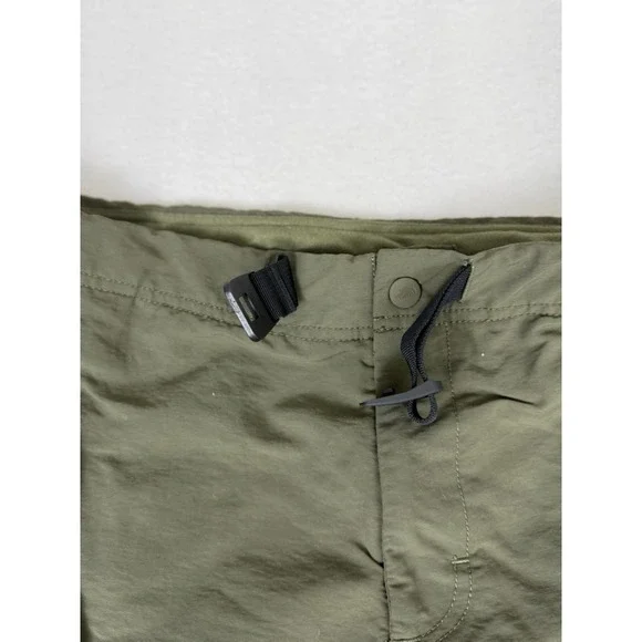 The North Face Shorts Men 32 Green 100% Nylon Belted Kayak Boating Swim - Picture 3 of 6